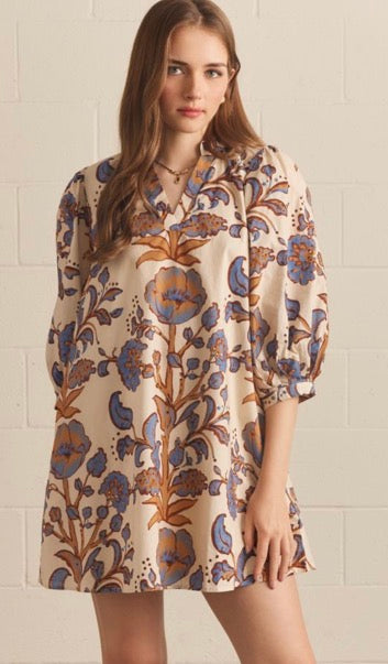 Floral Puff Sleeve Dress