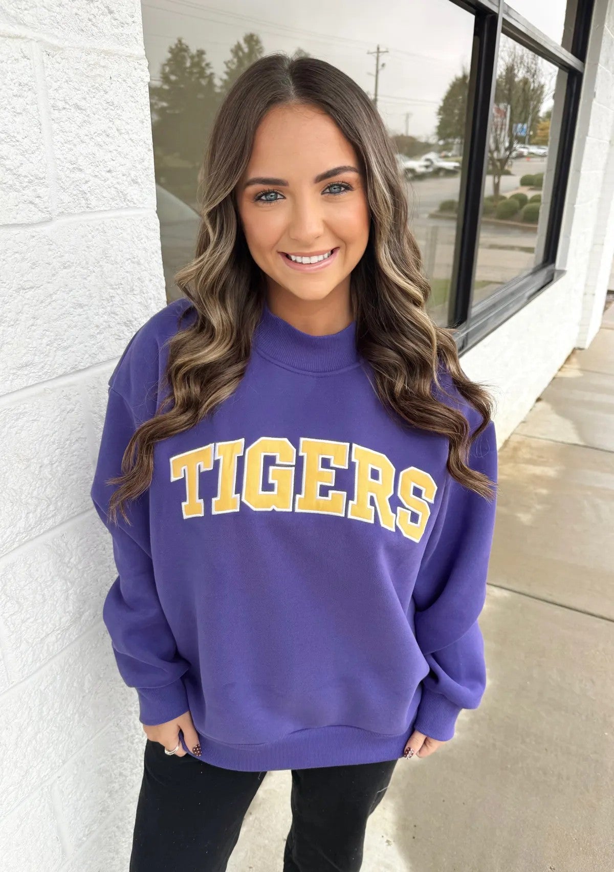 Tigers Appliqued Mock
