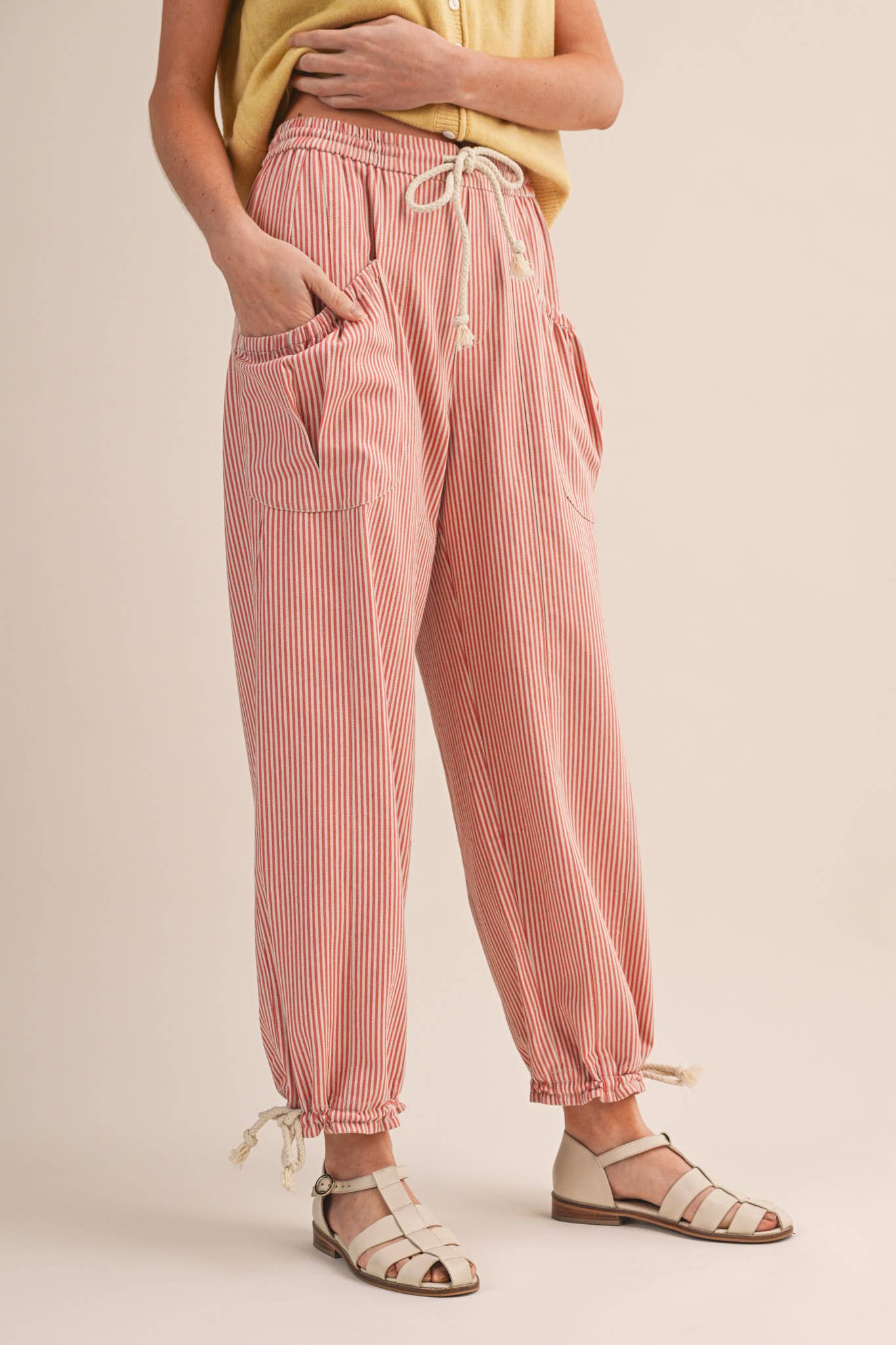 STRIPED PARACHUTE PANTS MP4690