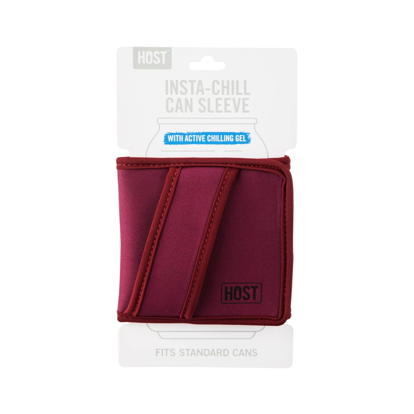 Insta Chill Sleeve with Cooling Gel Standard Cans in Wine