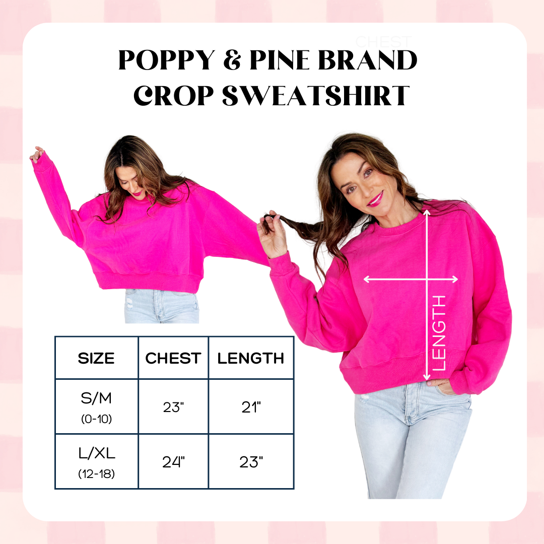 Pine and Poppy Mallard Muse Crop Sweatshirt