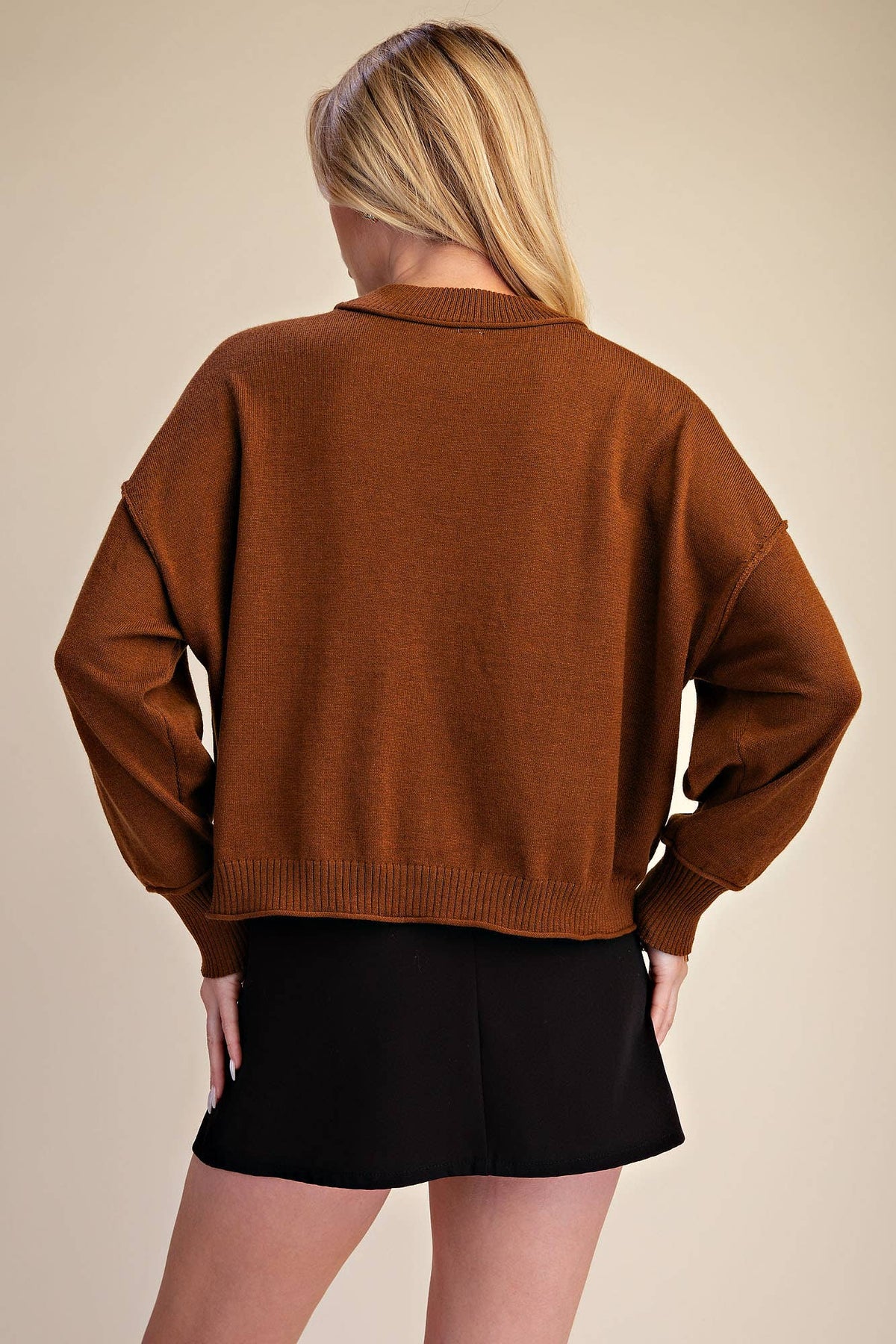 Long-Sleeve Crew-Neck Sweater