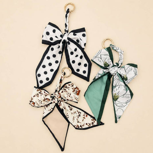 SCARF BOW BAG CHARM KEYCHAIN | 40KC170