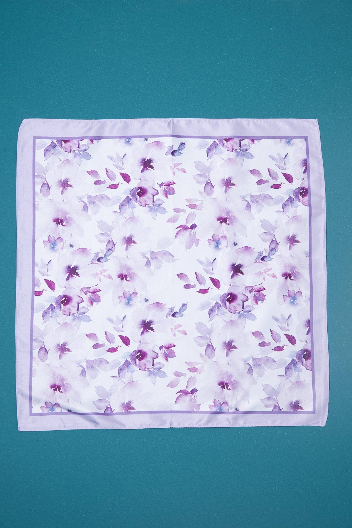 FLORAL SILKY FEELING BANDANA SCARVES