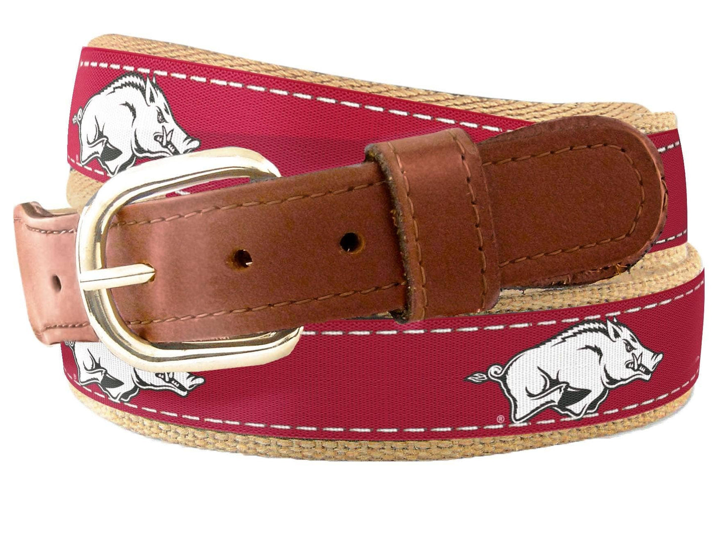 Arkansas Razorbacks Men's Collegiate Woven Ribbon Belt