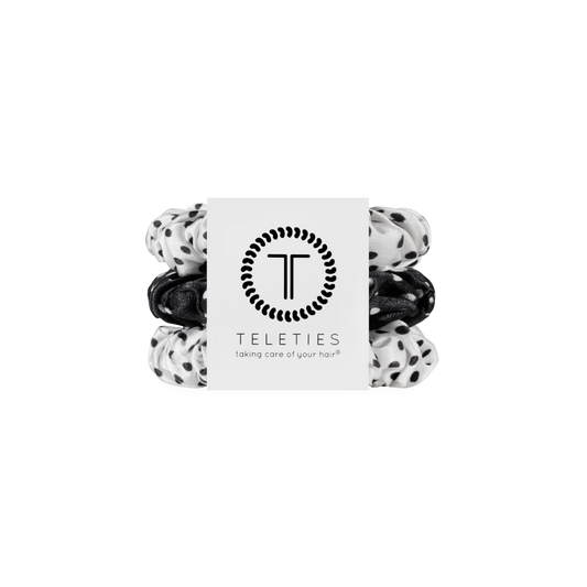Polka Dot Party Small Silk Scrunchie