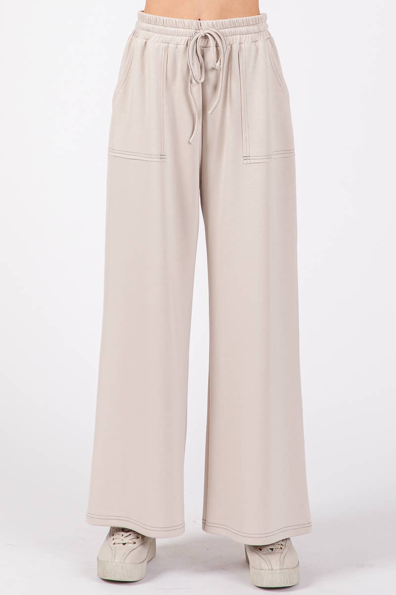 Scuba Wide Leg Pants