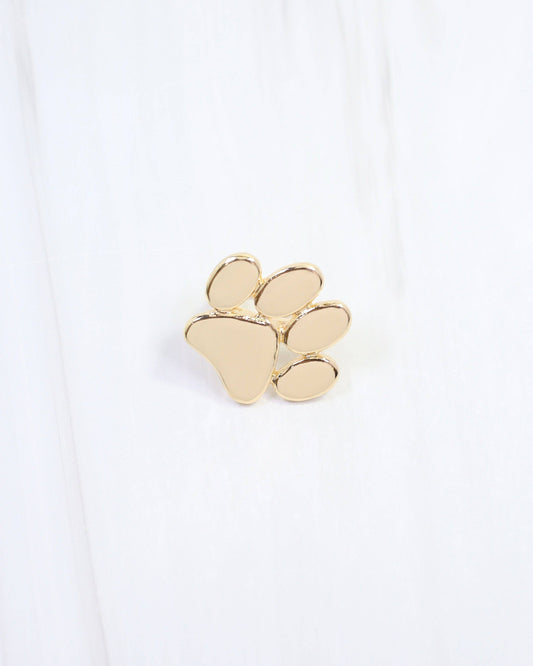 Sally Scarf Slide Paw Print Gold