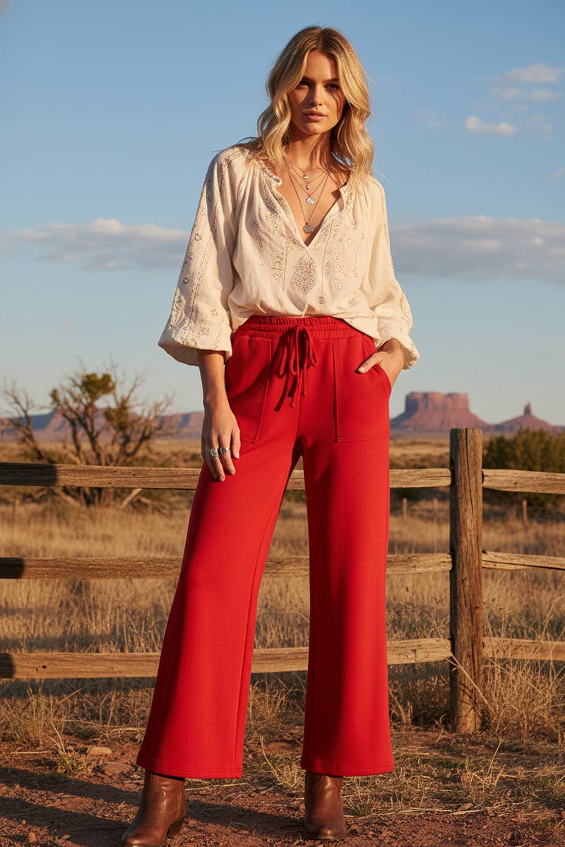 Scuba Wide Leg Pants