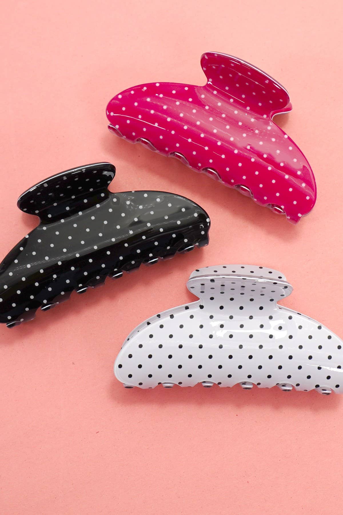 Polka Dot Hair Claw Clip | 40H1081