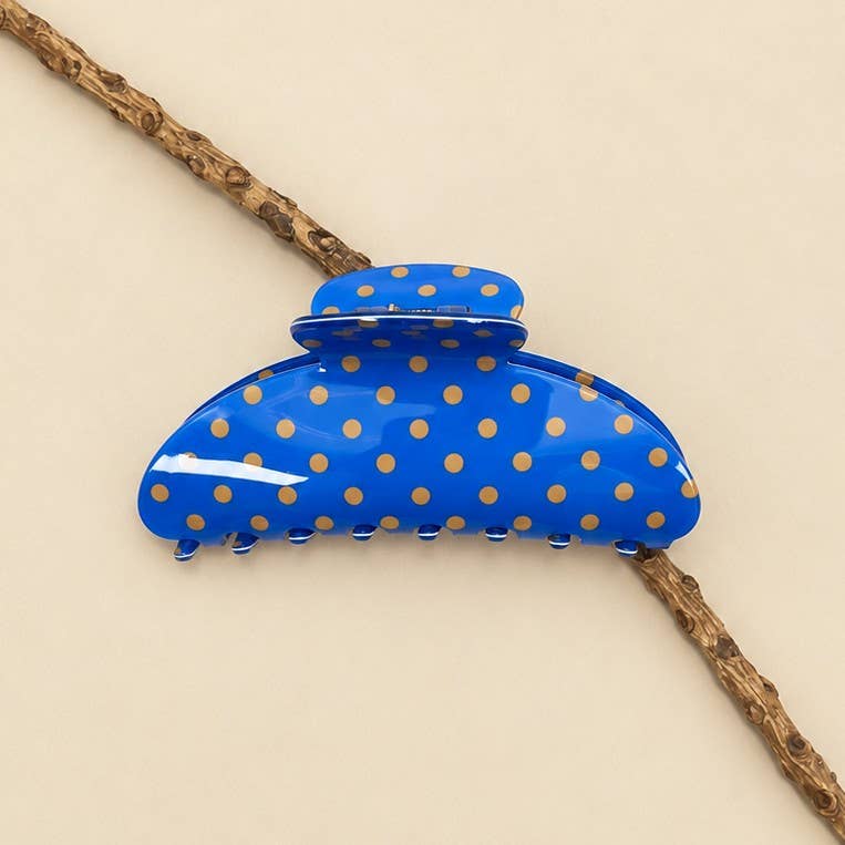 Retro Polka Dot French Style Hair Claw Clips | 40H1202