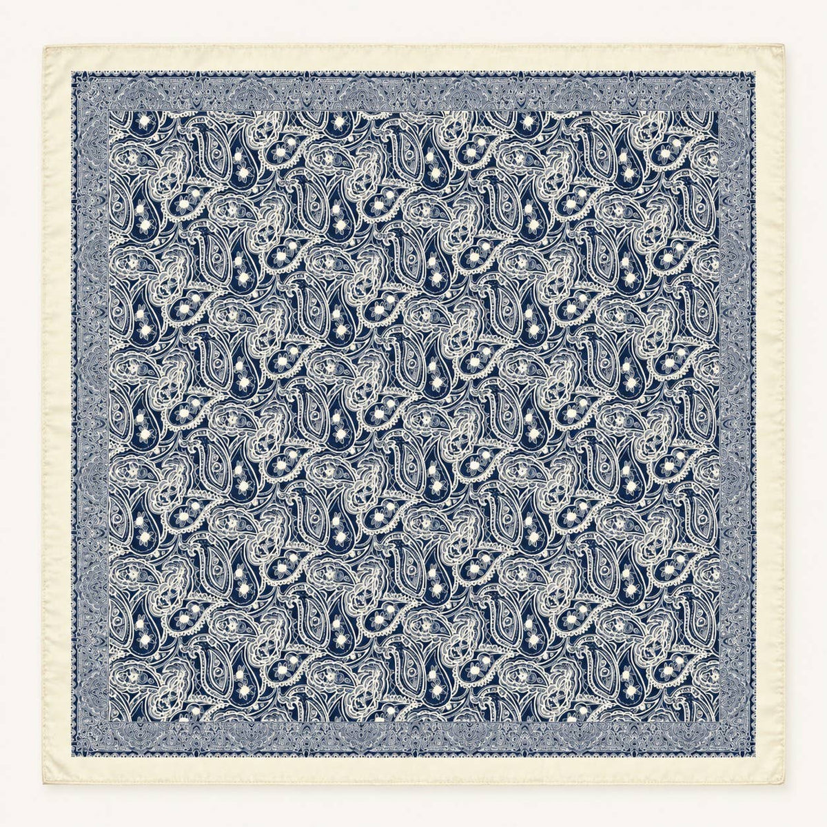 Elegant Classic Paisley Satin Square Scarf | 40SC744