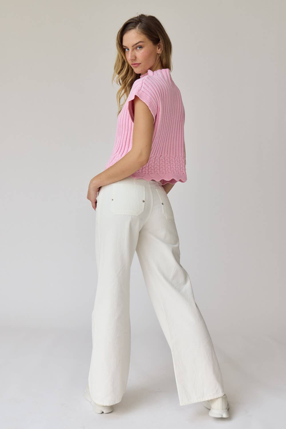 Cropped Sweater Vest