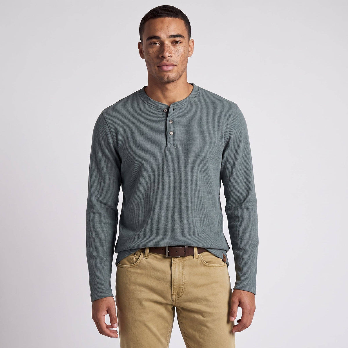 Men's Fireside Sherpa Lined Waffle Henley