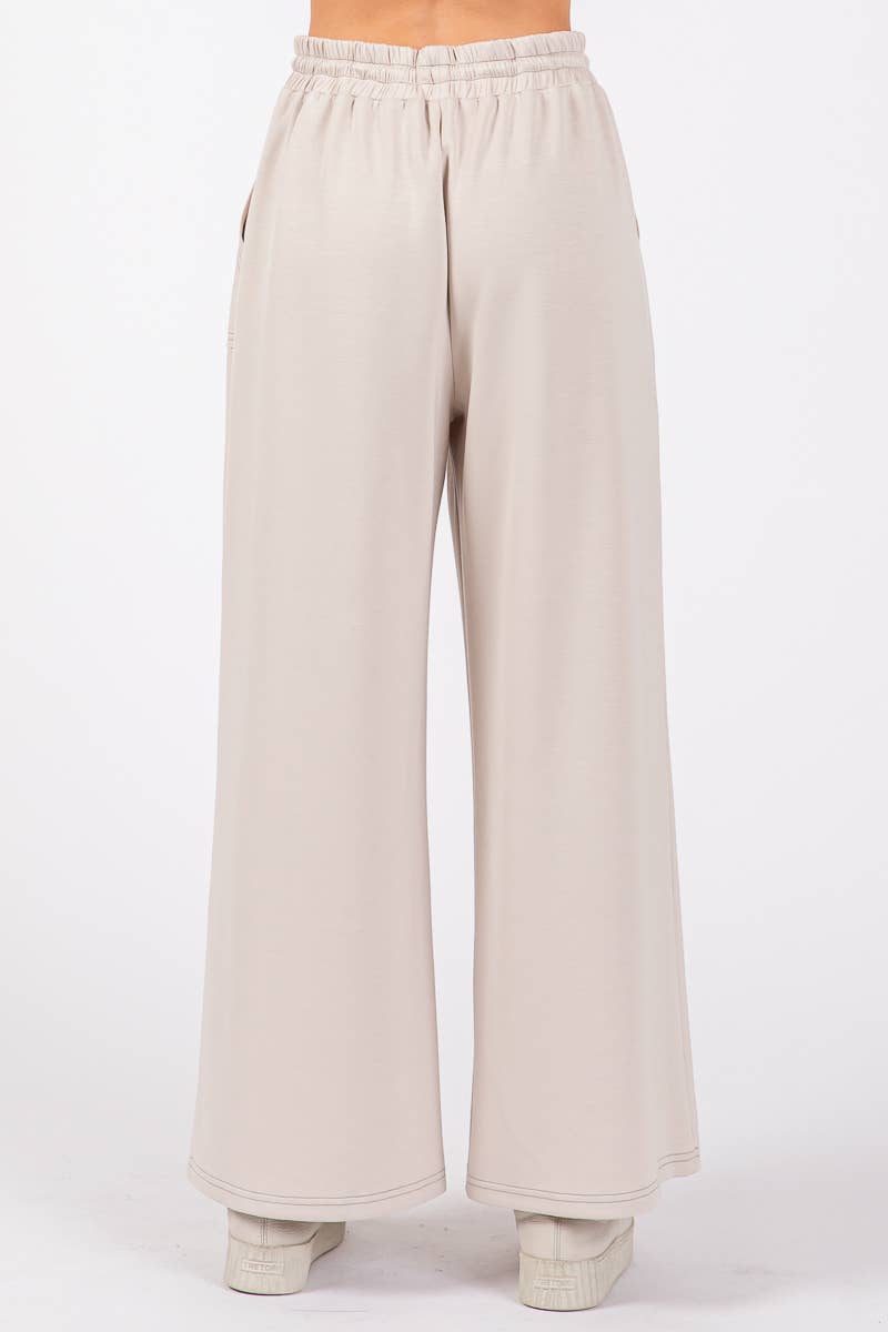 Scuba Wide Leg Pants