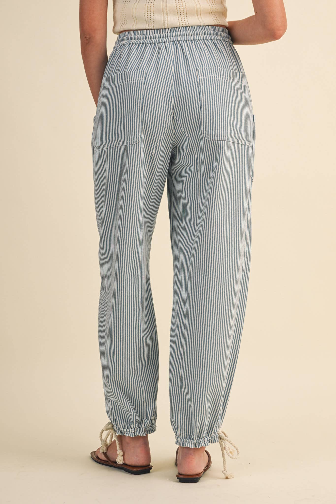 STRIPED PARACHUTE PANTS MP4690