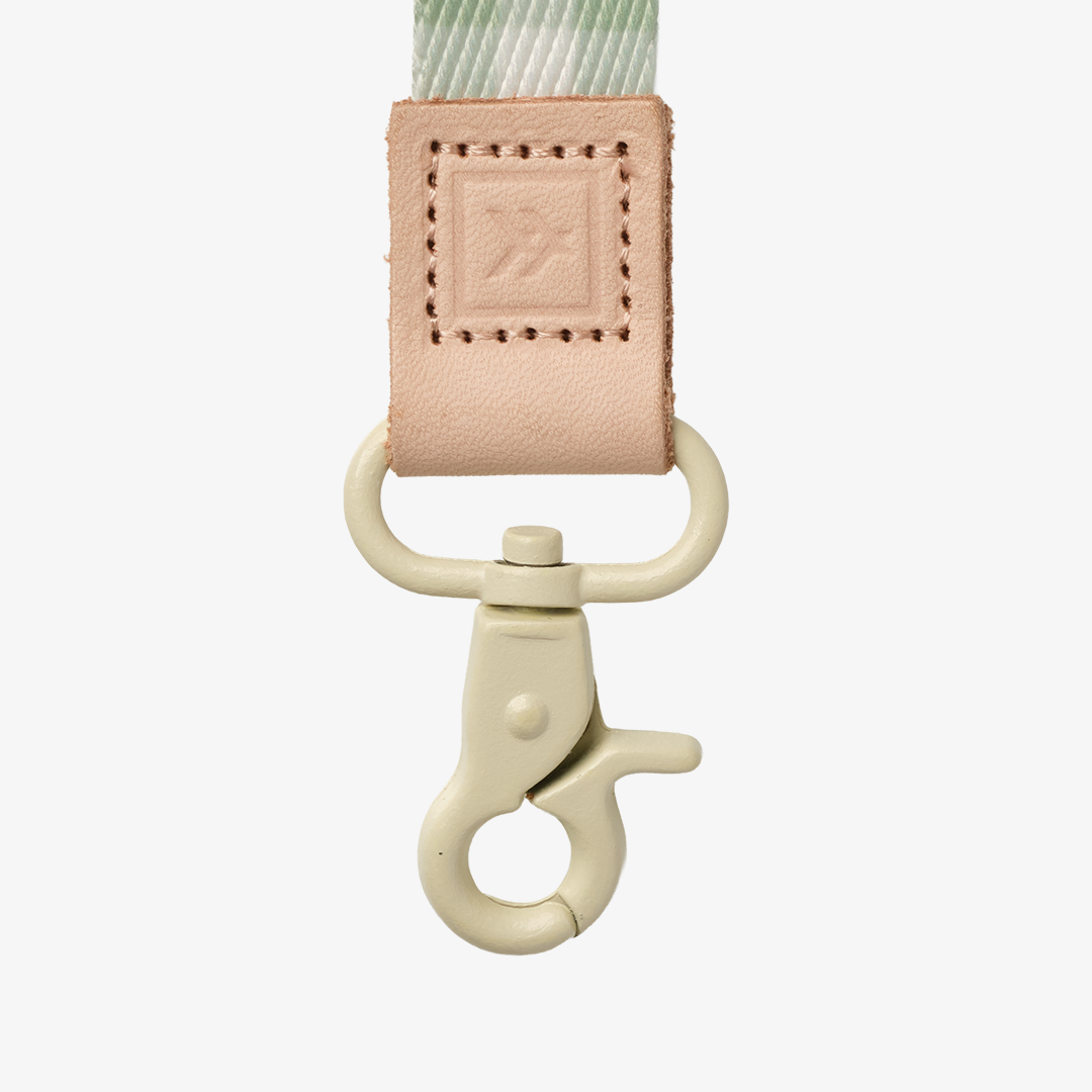 Green Gingham - Wristlet Keychain