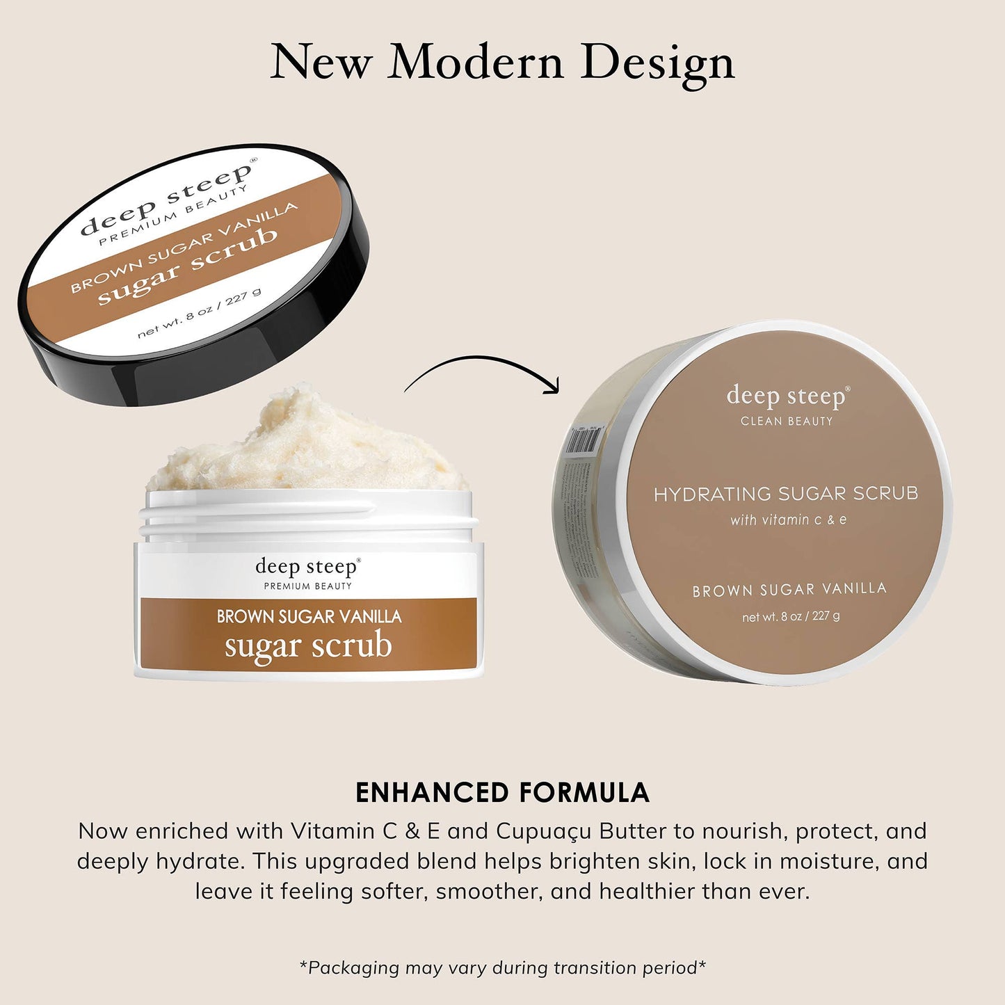 Brown Sugar Vanilla Exfoliating & Smoothing Sugar Scrub 8oz