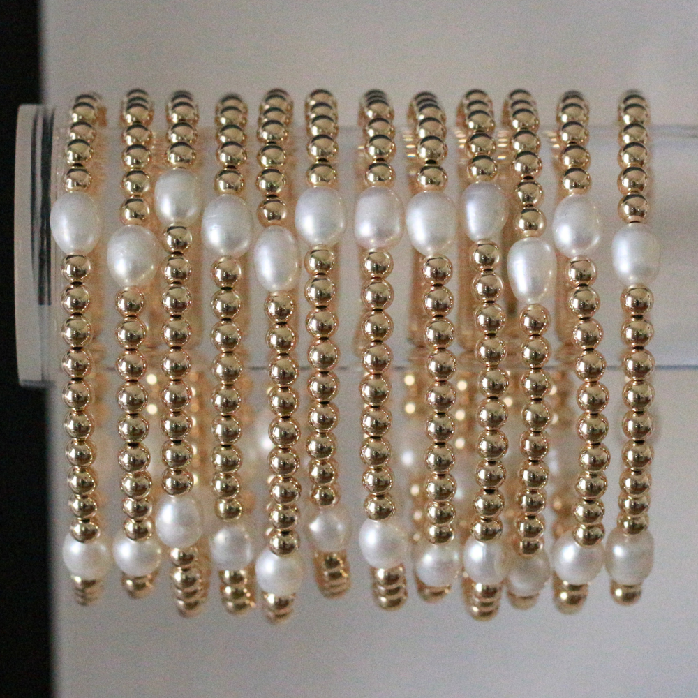 Annie Gold Filled Beaded Bracelet