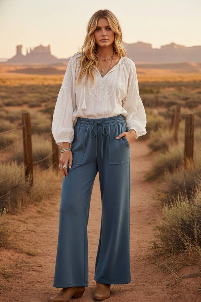 Scuba Wide Leg Pants