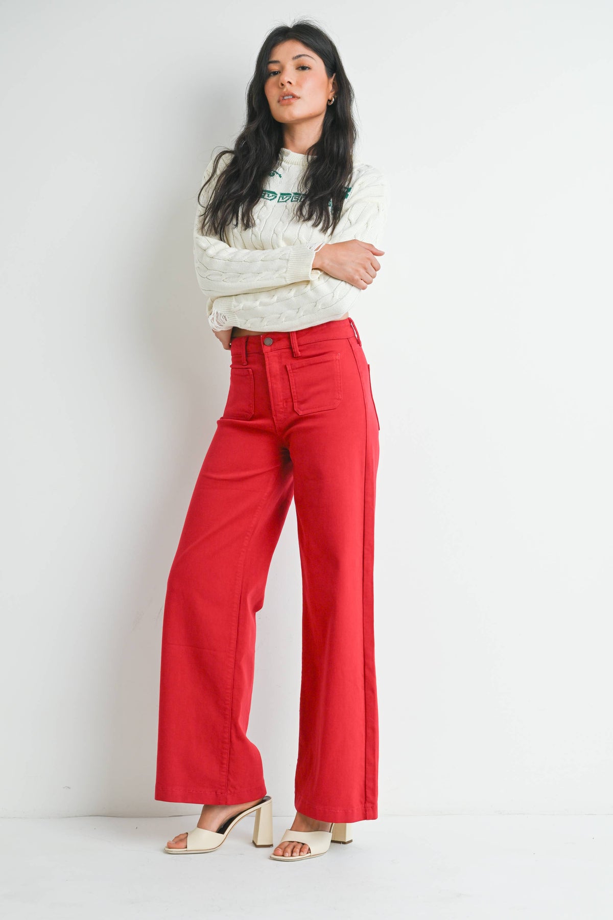 Rolling in Red Jeans